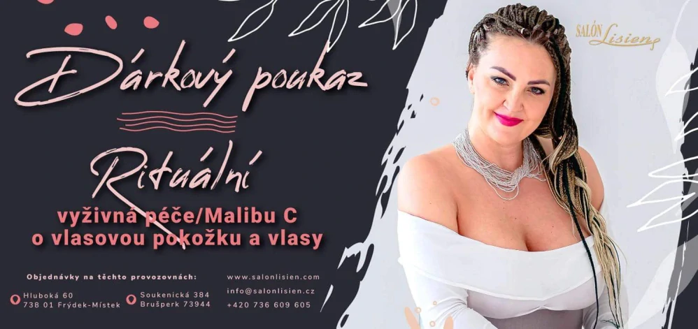 Dárkový poukaz na výživnou péči o vlasovou pokožku a vlasy MALIBU C