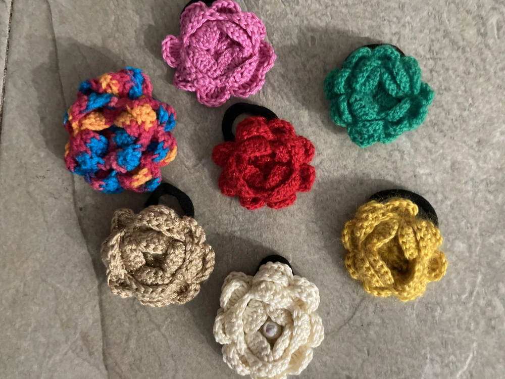 Růže - háčkovaná